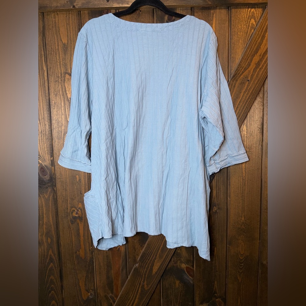 Ali Miles Patch Button Pockets Tunic Top - image 2